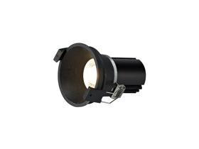 DM201709  Bania 12 Powered by Tridonic  12W 4000K 1200lm 24° CRI>90 LED Engine, 350mA Black Fixed Recessed Spotlight, IP20